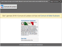 Tablet Screenshot of comune.lardaro.tn.it